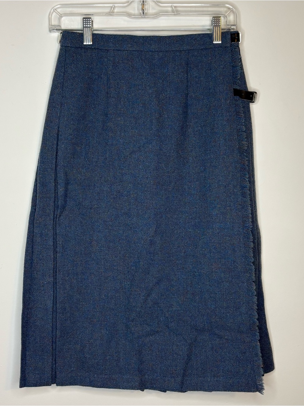 James Pringle 100% Pure Wool Made in Scotland Skirt Size 8 Blue&Gray Kilt
